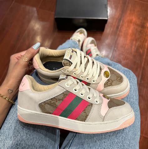 tenis gucci dourado feminino|Tênis Gucci Original no Brasil com Preço de Outlet .